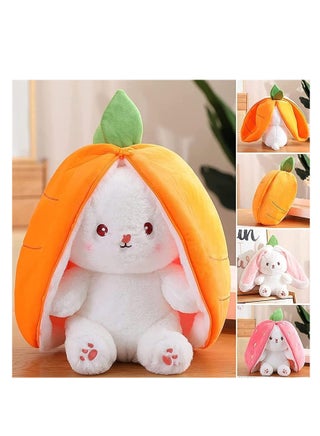 orange Bunny Plush Toys, Rabbit Muppet Toys, Strawberry Bunny Transformed into Little Rabbit Fruit Doll Plush Toy Carrot Rabbit Plush Doll Girl for Kids (orange Rabbit, 18cm) - pzsku/Z1A9C00CBFB359CC53843Z/45/_/1695455643/2eb2239b-5f64-4556-b37c-fa18cf448b41