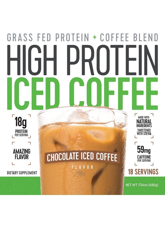 High Protein Iced Coffee High Protein Coffee, Keto Friendly, 18g of Protein, 2g Carbs, Natural Ingredients (18 Servings, Chocolate Iced Coffee)  - Image 2