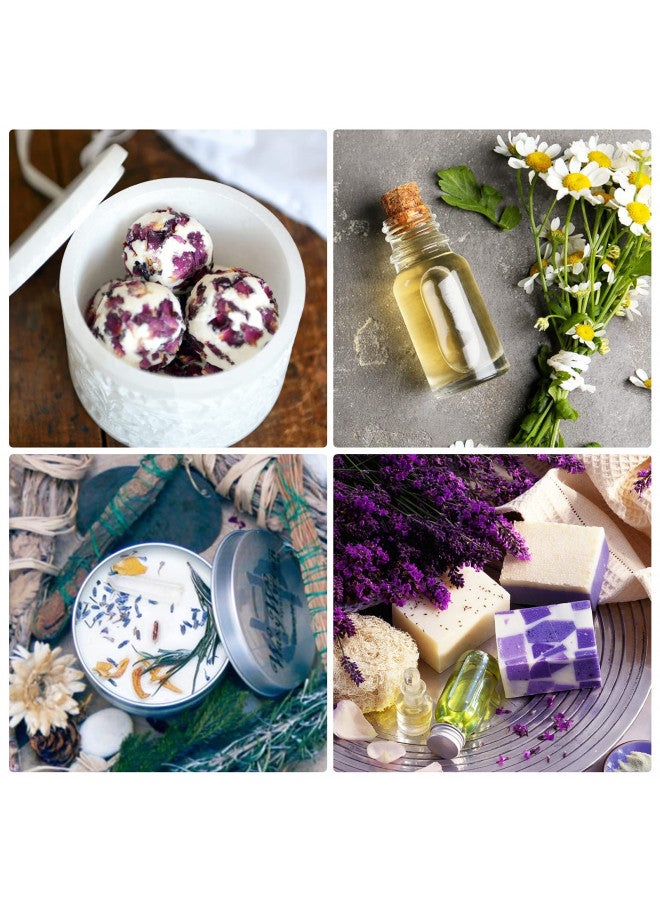 SACATR 30 Bags Dried Flowers,100% Natural Dried Flowers Herbs Kit for Soap Making, DIY Candle Making,Bath - Include Rose Petals,Lavender,Don't Forget Me,Lilium,Jasmine,Rosebudsand More - Image 4