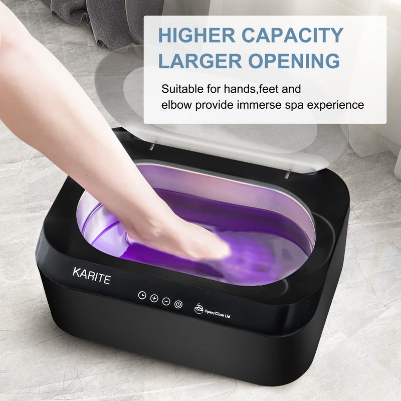 KARITE Paraffin Wax Machine for Hands and Feet with Auto Open Lid, Paraffin Bath,20Min Fast Wax Meltdown, Precision Temperature Control, 4500ml Paraffin Warmer with 8Pack Refills - Image 5