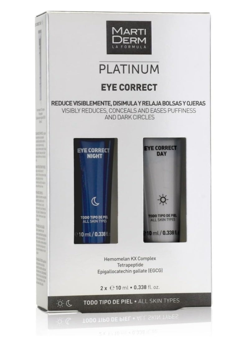 مارتيديرم مجموعة مارتيديرم بلاتينيوم للعناية الليلية والنهارية للعينين، 2 × 10 مل - Image 1