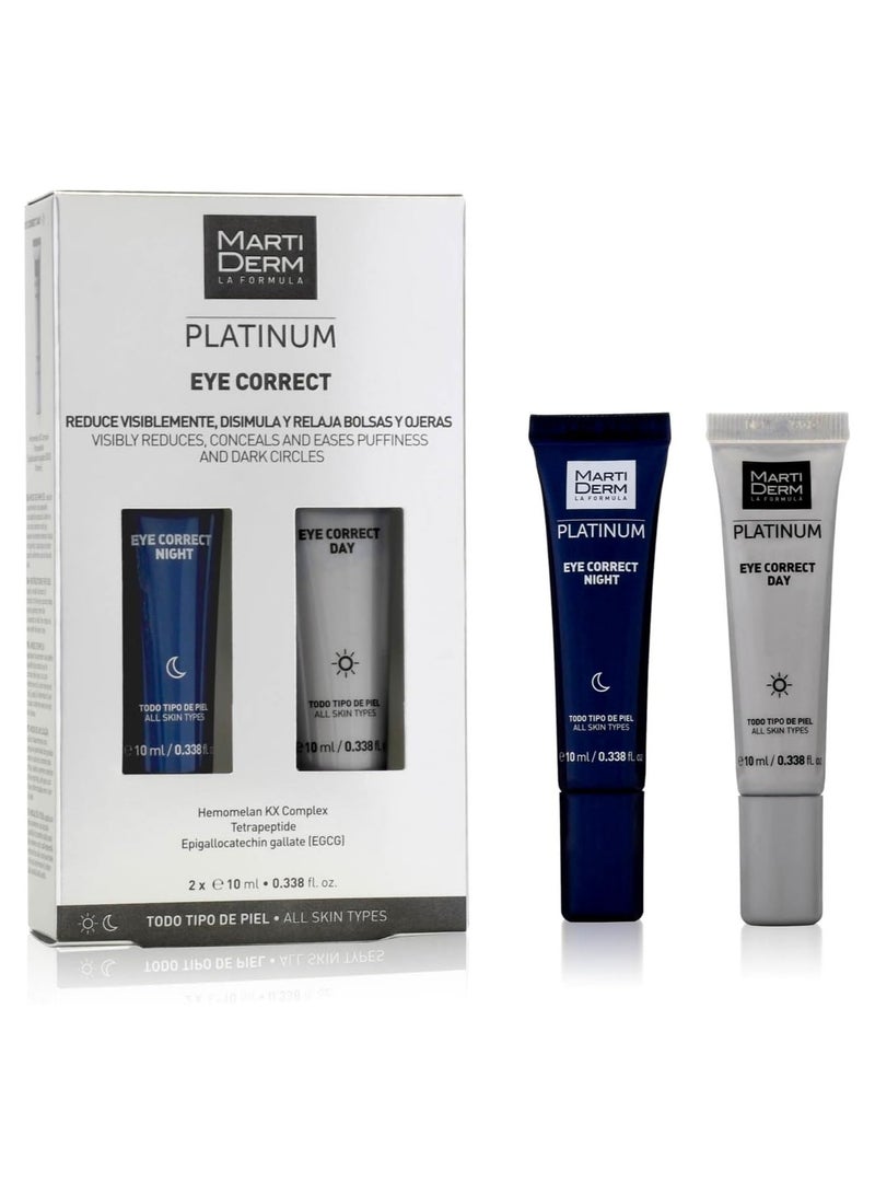 مارتيديرم مجموعة مارتيديرم بلاتينيوم للعناية الليلية والنهارية للعينين، 2 × 10 مل - Image 3