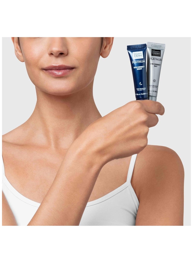 مارتيديرم مجموعة مارتيديرم بلاتينيوم للعناية الليلية والنهارية للعينين، 2 × 10 مل - Image 4