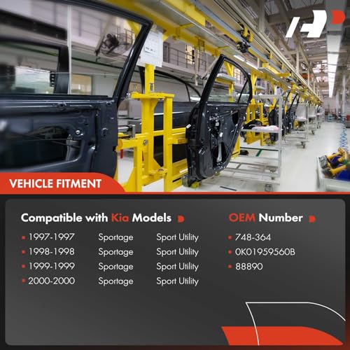 A-Premium Power Window Regulator with Motor Compatible with Kia Sportage 1997-2000 Sport Utility 4 Door Only Front Driver Side - Image 3