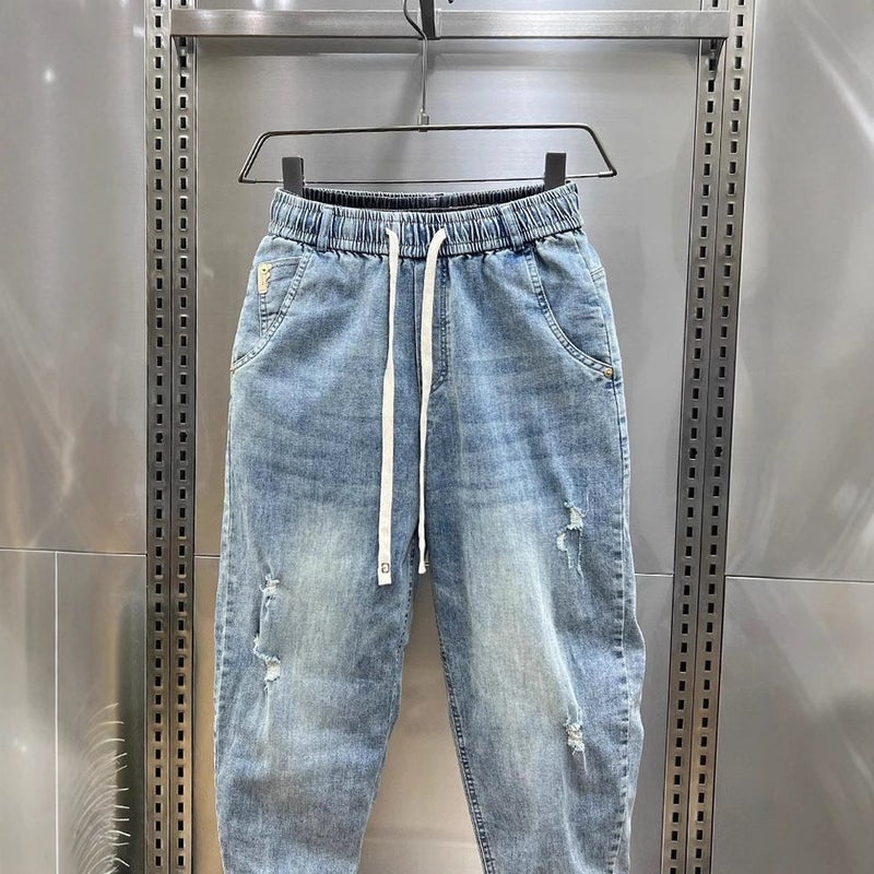 Unisex Classic Denim Jeans Loose Fit Daily Outdoor Wear - Image 5
