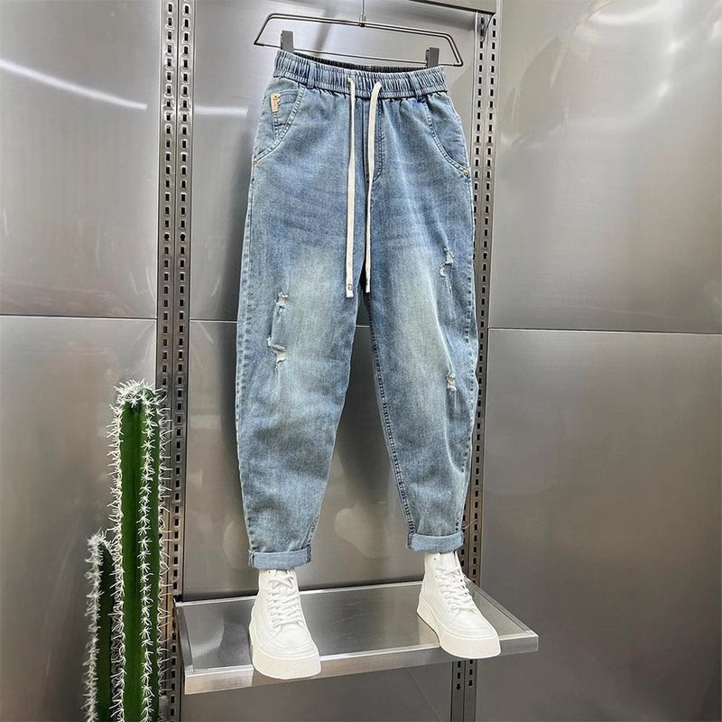 Unisex Classic Denim Jeans Loose Fit Daily Outdoor Wear - Image 4