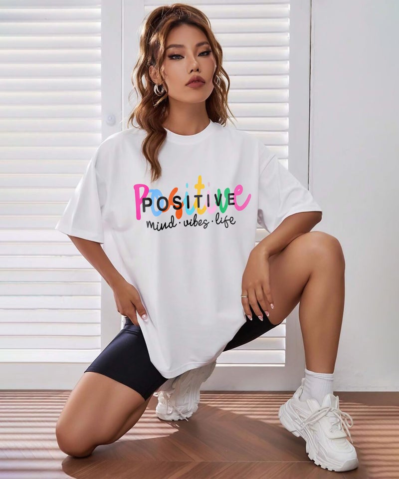 SHODOX® Women's Pure Cotton Printed Oversized T-Shirt (Pack of 1) - Image 3