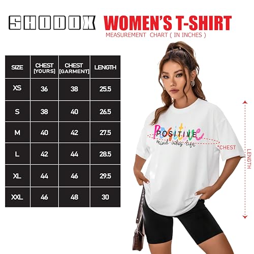 SHODOX® Women's Pure Cotton Printed Oversized T-Shirt (Pack of 1) - Image 5