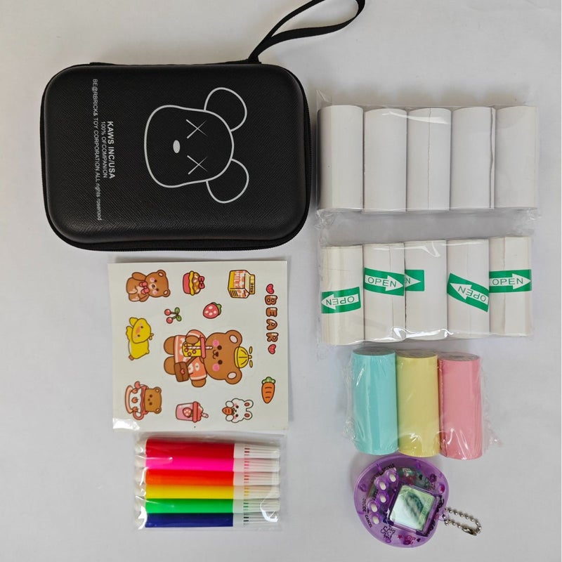 Mini Printer Thermal Paper 57*25Mm Sticker Color Paper Cash Register Receipt Paper Label Printing Paper - Image 1