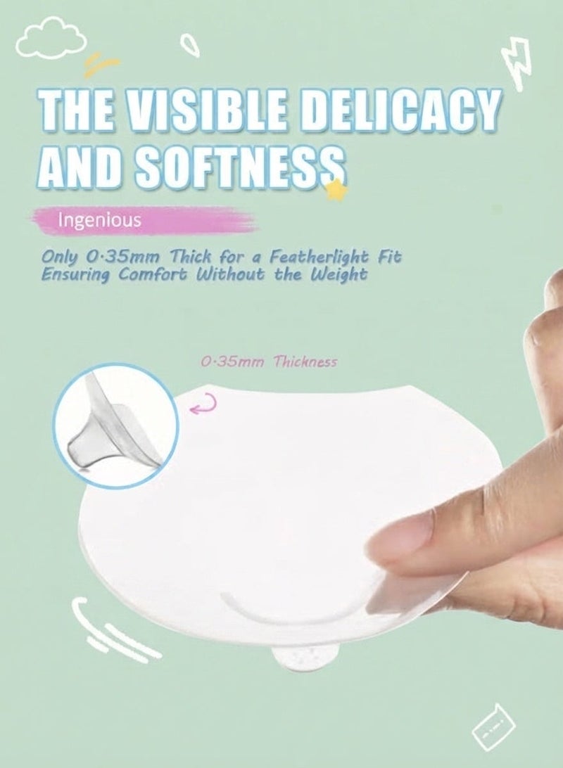 Baby Little Luxuries Nipple Shields for Breastfeeding, 20MM Soft Silicone Guards for Latch Issues, Flat & Inverted Nipples, BPA-Free,  Reusable  2 Count - Image 4