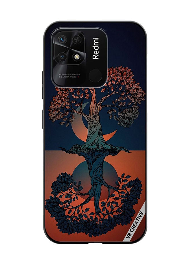 VR CREATIVE Protective Case Cover For Xiaomi Redmi 10C Tree Design Multicolour - Image 1