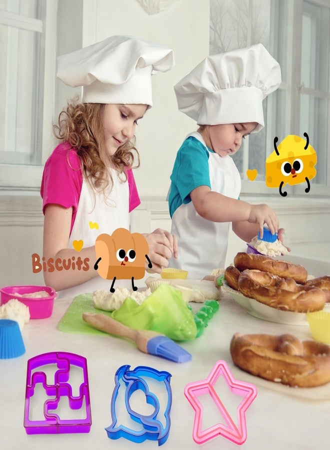 IELEK Sandwich Bread Cutters Shape Set for Kids Bento Lunch Box Accessories Kit Includes Vegetable Fruit Cookie Cutter, Animal Food Picks - Image 2