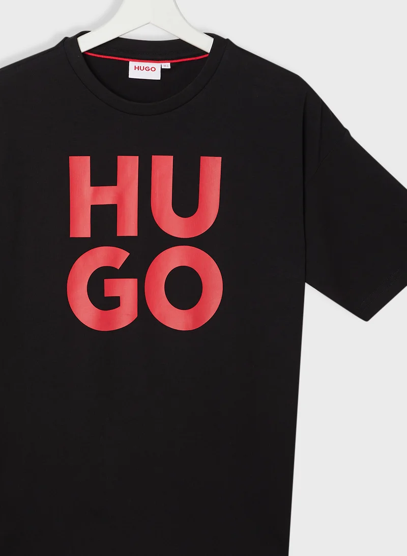 HUGO Kids Logo T-Shirt