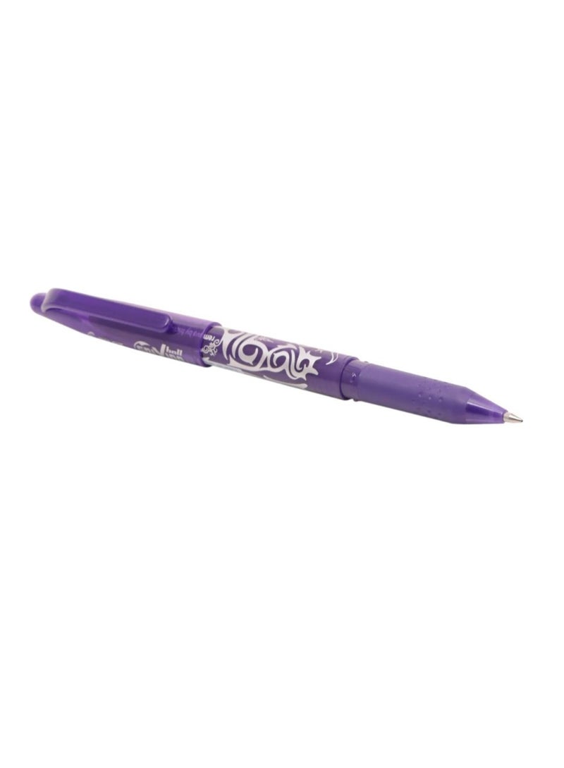 بايلوت قلم بايلوت فريكشن ضغاط قابل للمسح بنفسجي 0.7, شد 12 قلم