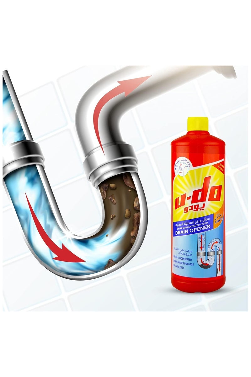 يو-دو سائل مركز لتسليك المجاري، مركب عالي التركيز سريع وفعال، 1000مل - Image 2