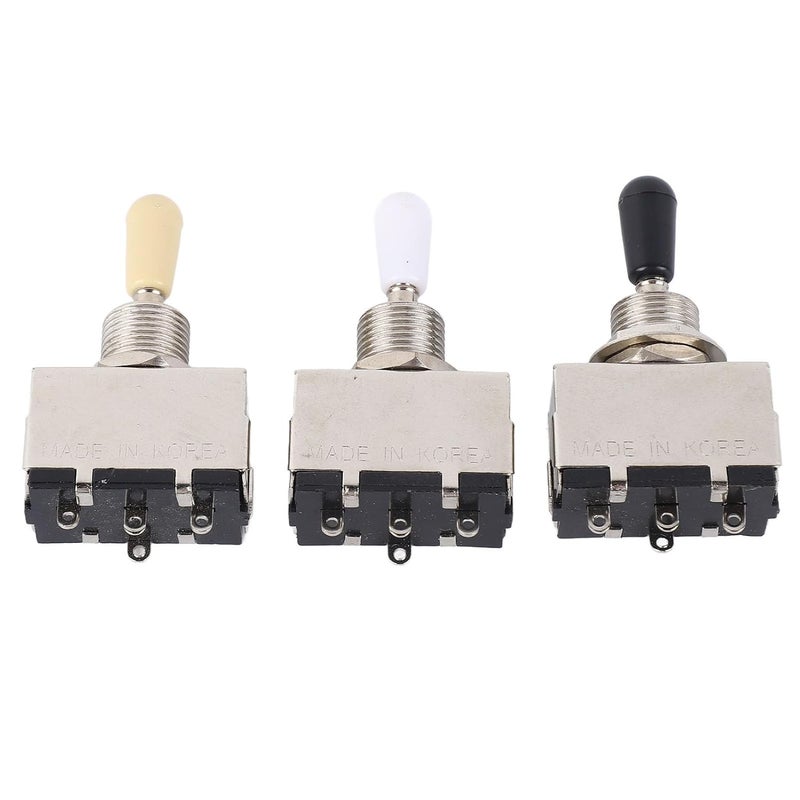 3Pcs Electric Guitar Toggle, 3 Way Voice Ceover, Metal Guitar Toggle for Electric, Musicnstrument Access with Detailed Inlation - Image 2