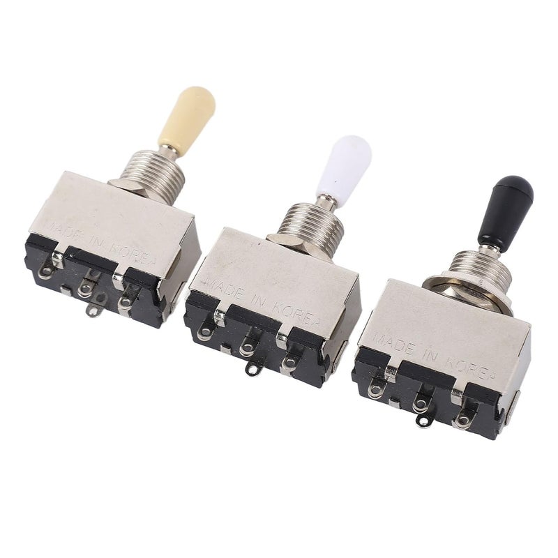 3Pcs Electric Guitar Toggle, 3 Way Voice Ceover, Metal Guitar Toggle for Electric, Musicnstrument Access with Detailed Inlation - Image 1