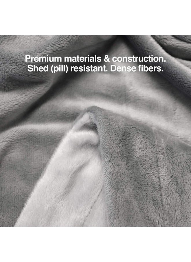 petfusion PetFusion Premium Dog &Cat Blanket | Ultra Soft Available in Plush or Quilted; 2 Colors (Grey; Brown) | Perfect Blanket for Small Dogs & Large Dogs  - Image 4