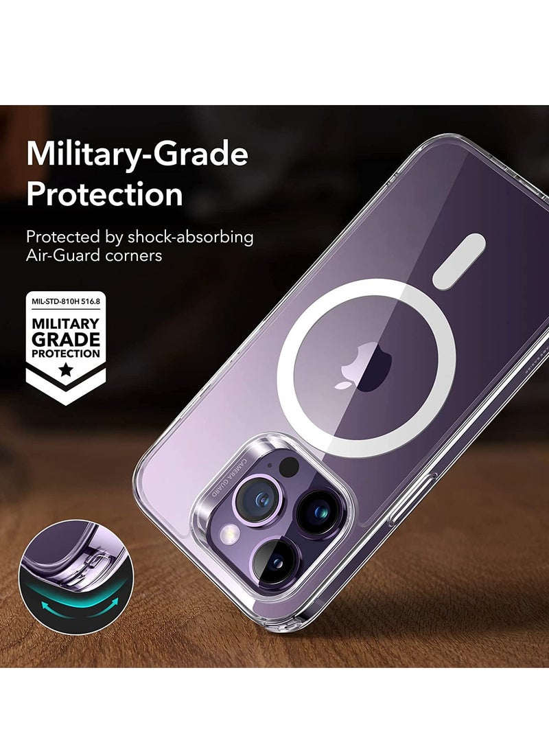 iPhone 14 Pro Max Case, MagSafe Phone Case Supports Magnetic Wireless Charging, Shockproof Military-Grade Protection, Scratch-Resistant, Classic Hybrid Cover for iPhone 14 Pro Max, Clear  - Image 5
