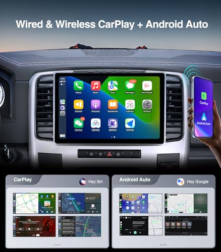 AINAVITO 13.1" 2K Android 13 Car Stereo for Dodge Ram 1500 2500 3500 (2009-2012) - 8-Core 6GB+128GB Wireless CarPlay Android Auto Radio, 1920x1200 IPS Touchscreen, Support Alpine System, 5G WiFi - Image 4