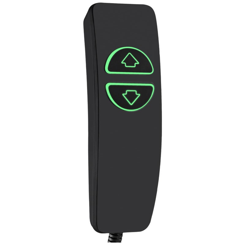 Hommoat 2 Button 5 Pin Hand Remote Control For Power Lift Chair & Power Recliner  Replacement Remote Handset With 2 Lighted Buttons Cd001 (Black) - Image 1