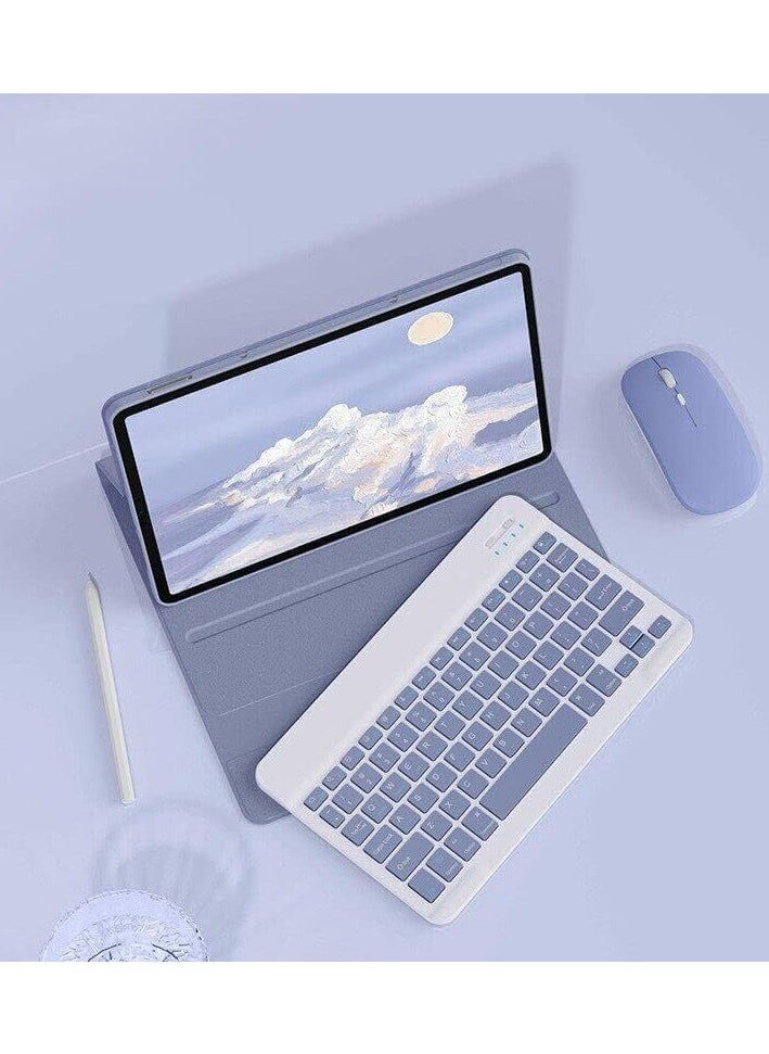 Keyboard Case Compatible with Honor MagicPad 2 12.3-inch Tablet, Detachable Wireless Keyboard Slim Leather Smart Cover with Mouse for Honor MagicPad 2