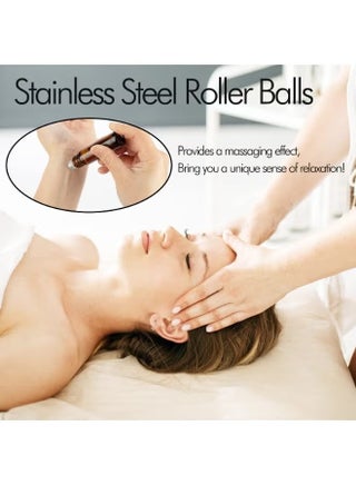6 Pack Essential Oil Roller Bottles, 10ml Roller Balls for Essential Oils, Amber Glass Roller Bottles, Roll on Bottles with Stainless Steel Roller Balls, 1*Openers, 1*Funnels, 1*Dropper - view 4