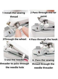 Household handheld portable manual mini micro sewing machine simple sewing machine pocket small tailor machine (manual sewing machine + 12 colors 10 yards small coil) - pzsku/Z1A9D2849506F8BB72091Z/45/_/1733987924/a0944af5-591b-4bf4-b3d8-759f739d4875