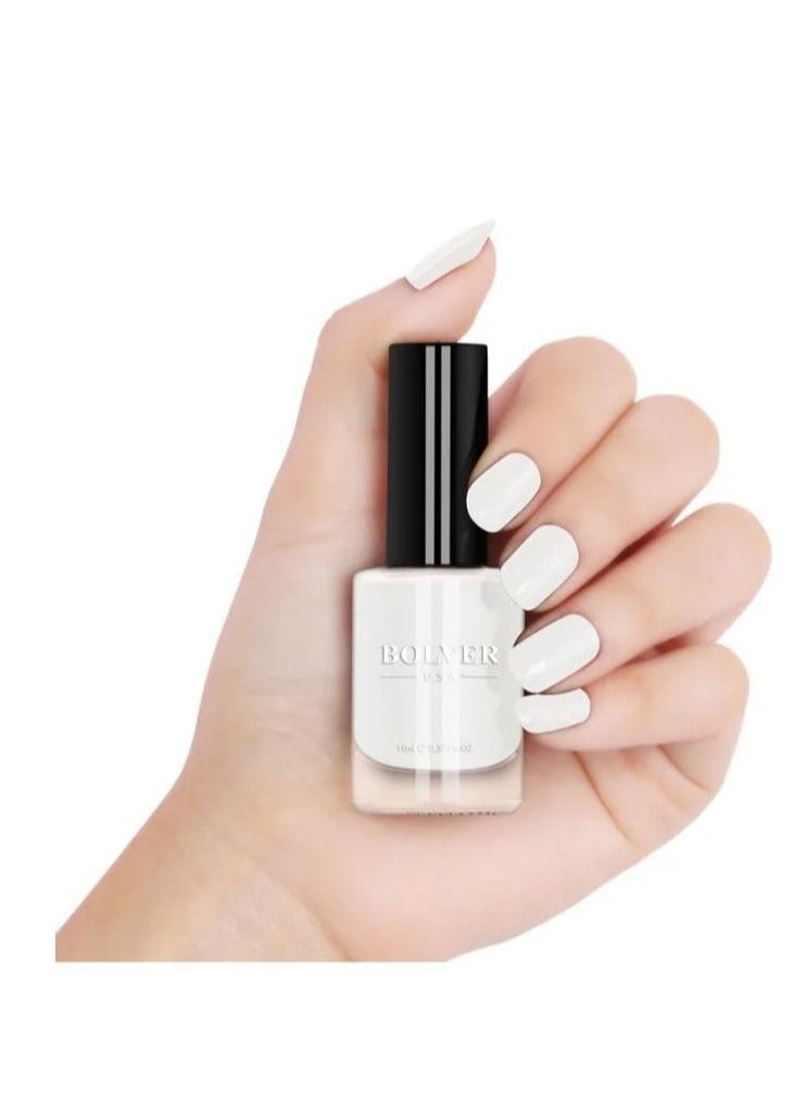 بولفر طلاء أظافر بلون غير لامع أبيض