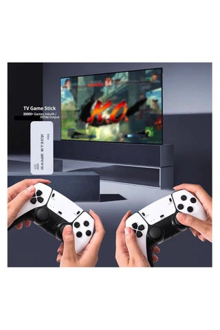 M15 ريترو مزدوج لاسلكي كونسول الألعاب 2.4G HDMI HD المحمول  20,000+ ألعاب كلاسيكية  4K Ultra HD Output  اللاسلكي مزدوج اللاعب  المحمول Plug-and-Play - view 3