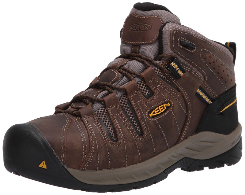 KEEN Utility Men's, Flint II Mid Work Boot, Brown, 12 D