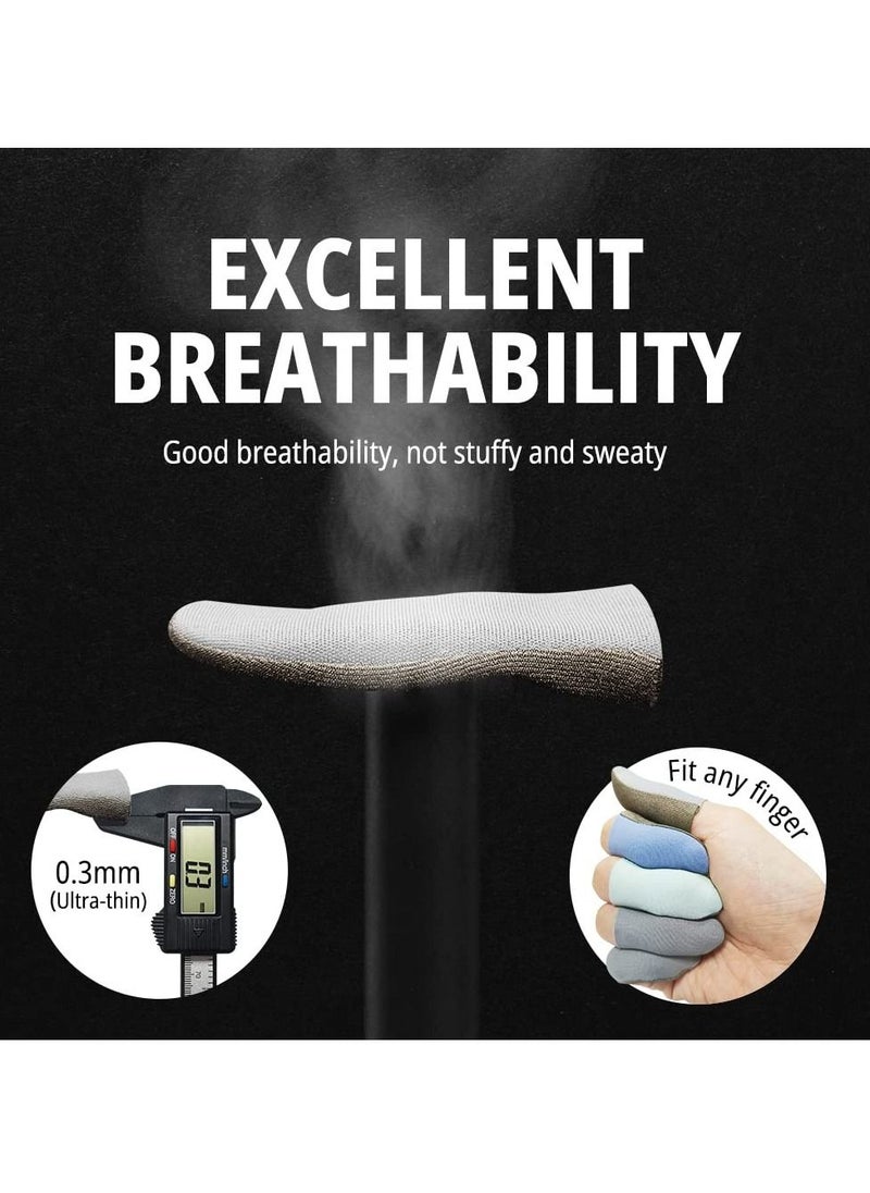 KASTWAVE - 2023 New 10Pcs Mobile Phone Gaming Finger Sleeves for PUBG Breathable Fingertips Sweatproof Anti-Slip Fingertip Cover Thumb Gloves for Mobile Game - Image 1