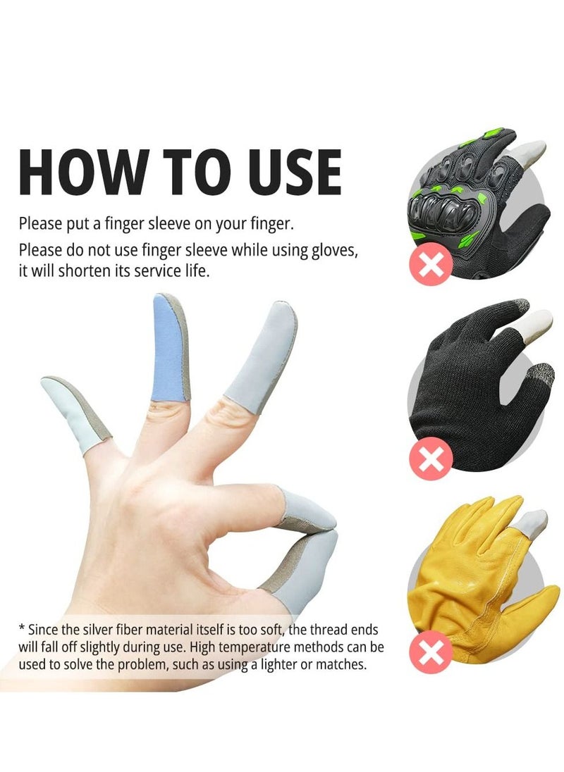 KASTWAVE - 2023 New 10Pcs Mobile Phone Gaming Finger Sleeves for PUBG Breathable Fingertips Sweatproof Anti-Slip Fingertip Cover Thumb Gloves for Mobile Game - Image 1