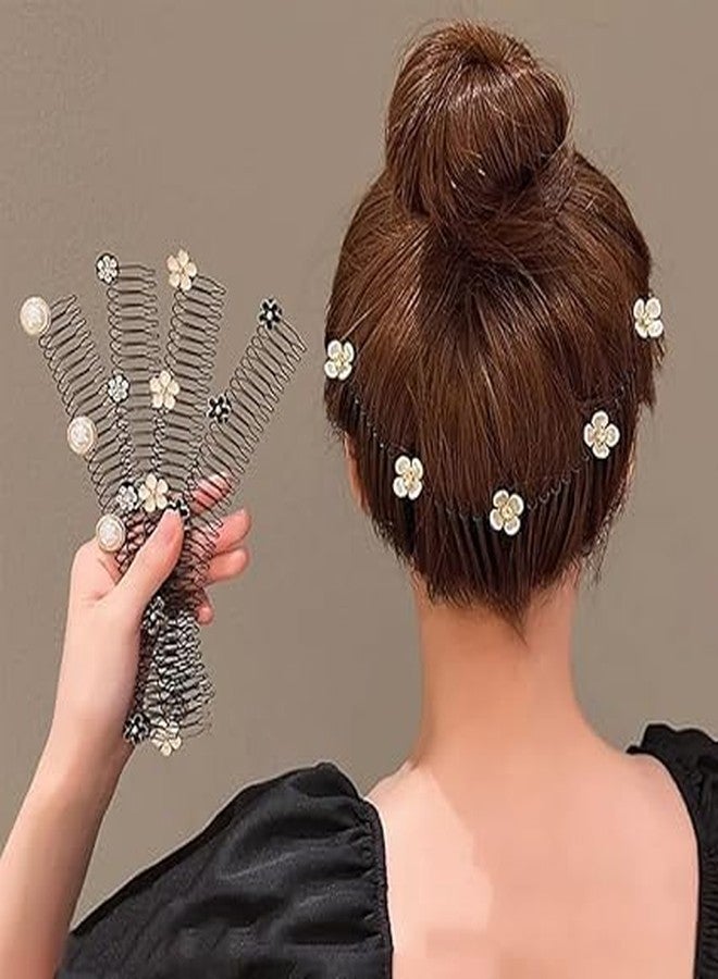 ZINZA Invisible Hair Clips for Women & Girls | Stretchable U Shape Pins, Finishing Fixer Comb Holder, Styling Tools & Accessories for Updo, Bun & Hair Decoration - Image 1