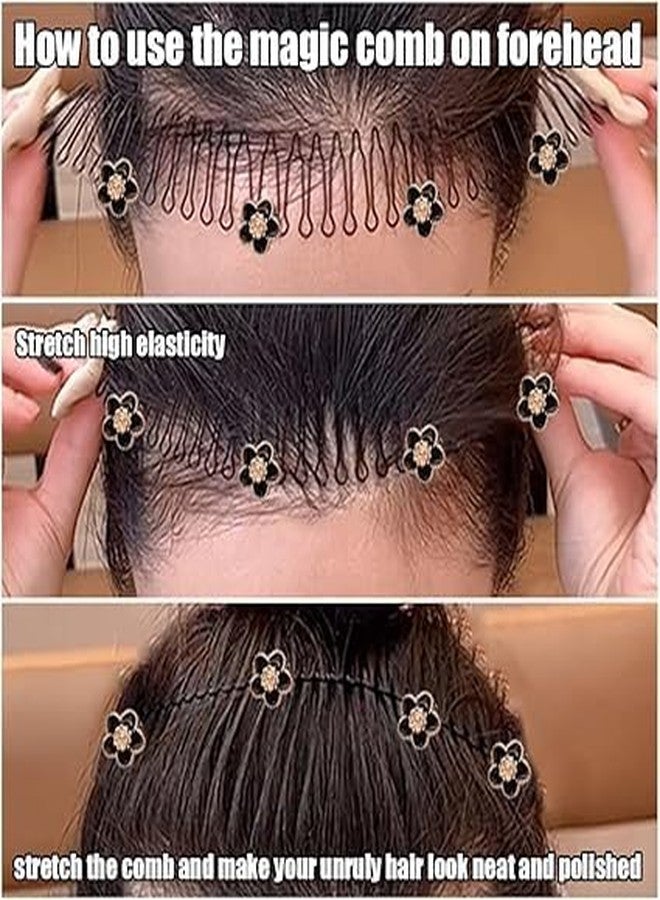 ZINZA Invisible Hair Clips for Women & Girls | Stretchable U Shape Pins, Finishing Fixer Comb Holder, Styling Tools & Accessories for Updo, Bun & Hair Decoration - Image 4