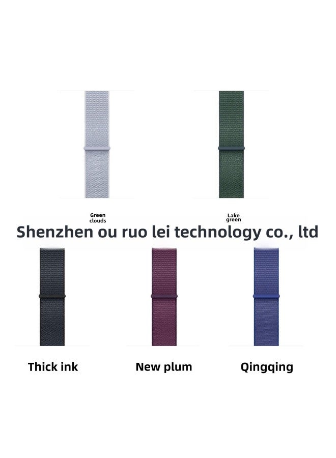 Suitable For Applewatch Nylon Loop Sports Strap Apple S9 Velcro Iwatch Watch Watch Strap-Color:The Charm Of Unity (38/40/41/42(s10)mm)  - Image 3