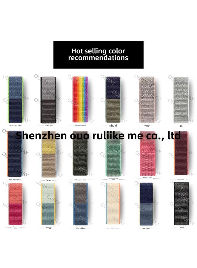 Suitable For Applewatch Nylon Loop Sports Strap Apple S9 Velcro Iwatch Watch Watch Strap-Color:The Charm Of Unity (38/40/41/42(s10)mm)  - Image 4