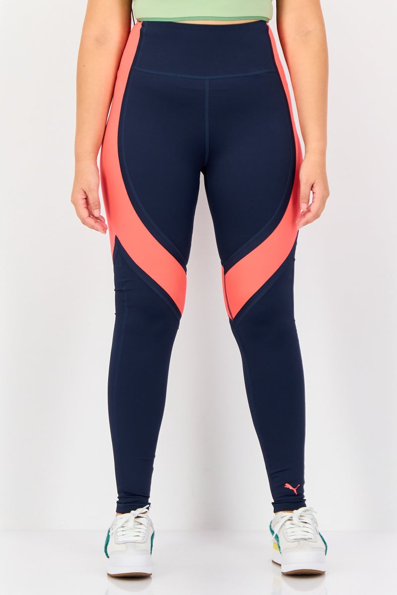 PUMA Women Sportswear Fit Training Leggings, Navy Blue - Image 1
