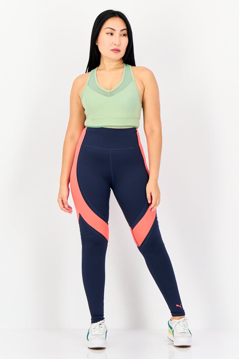 PUMA Women Sportswear Fit Training Leggings, Navy Blue - Image 4