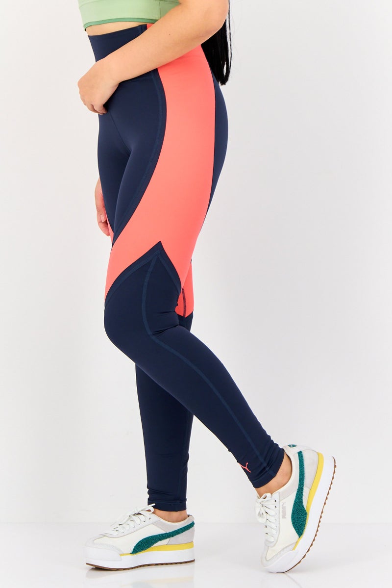 PUMA Women Sportswear Fit Training Leggings, Navy Blue - Image 2