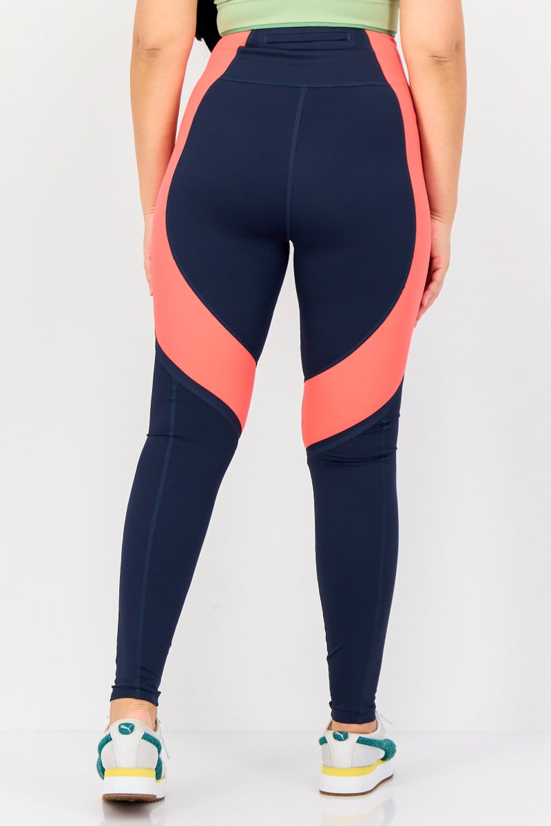 PUMA Women Sportswear Fit Training Leggings, Navy Blue - Image 3