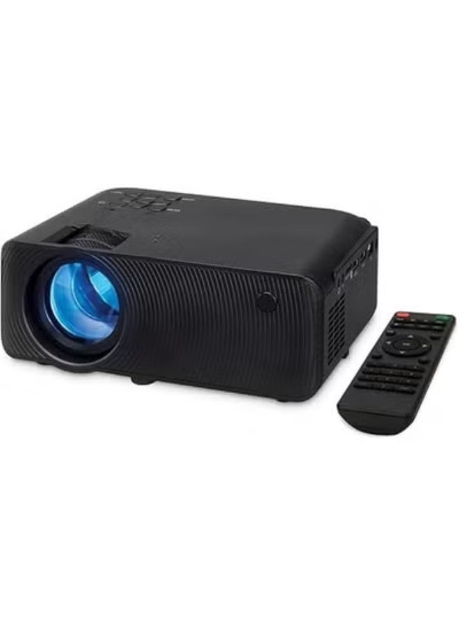 Mini Projector with Bluetooth, USB and SD Ports – Portable Home and Outdoor Movie Projector with Remote Control - Image 1