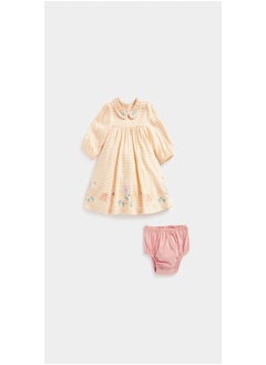 Gingham Woven Dress and Knickers Set