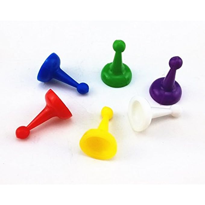 هونباي HONBAY 120 قطعة قطع بيادق متعددة الألوان لألعاب الطاولة مكون علامات منضدية - Image 4