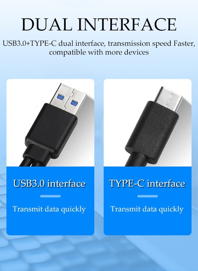 DUNISO External  Drive with USB 3.0 and Type-C , Portable Ultra Slim ,Port Plug and Play,DVD/CD Reader and DVD/CD Burner for Laptop,Desktop and more - Image 3