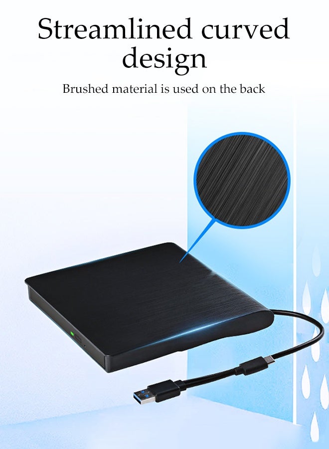 DUNISO External  Drive with USB 3.0 and Type-C , Portable Ultra Slim ,Port Plug and Play,DVD/CD Reader and DVD/CD Burner for Laptop,Desktop and more - Image 4