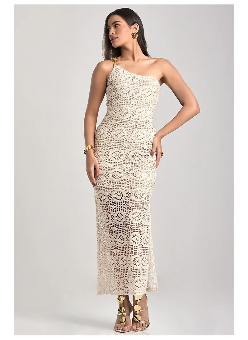 Carmen Steffens  Asymmetric One-Shoulder Dress with Slit for Women | Best Price UAE