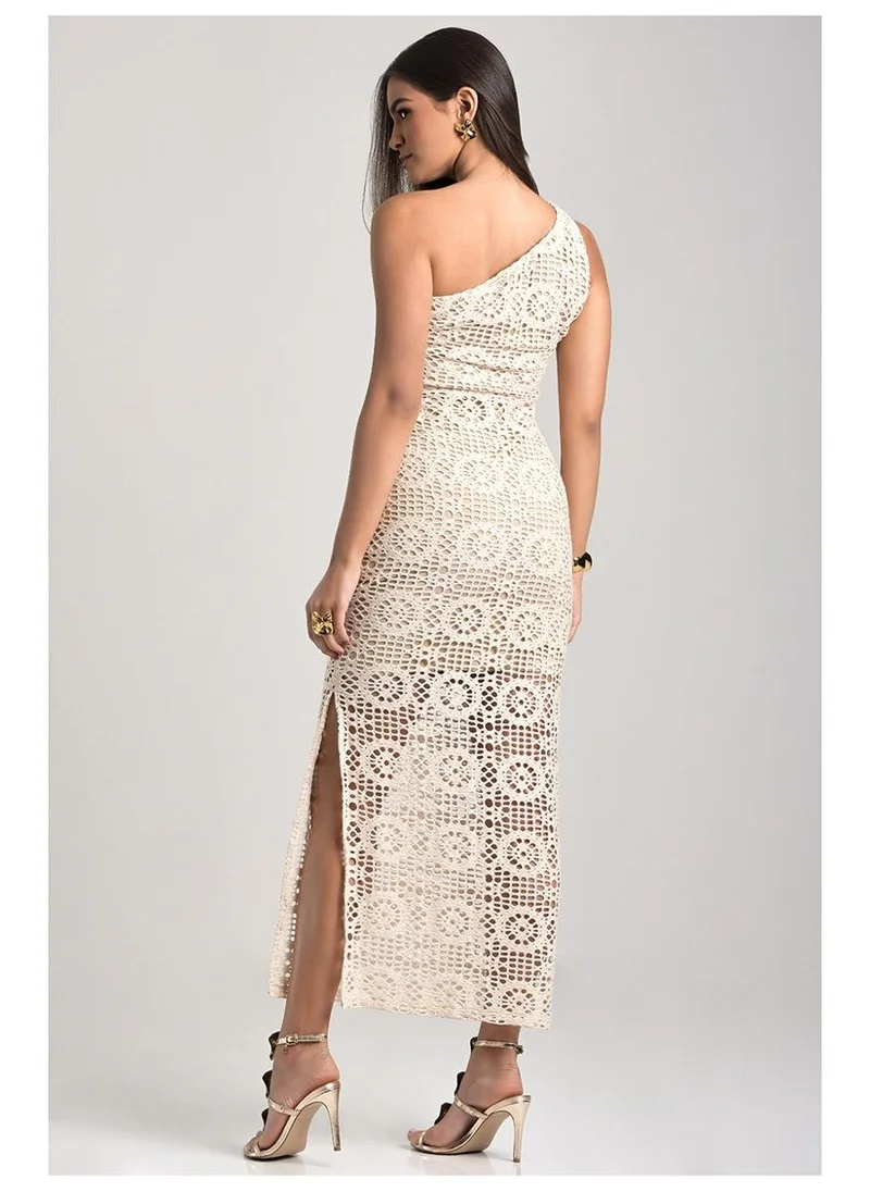 Carmen Steffens  Asymmetric One-Shoulder Dress with Slit for Women | Best Price UAE