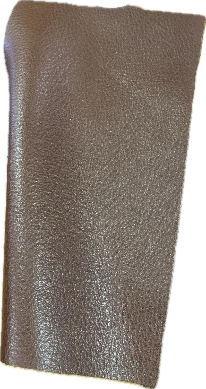 Reed Leather Hides - Cow Skins (12 X 24 Inches 2 Square Foot, Dark Brown)