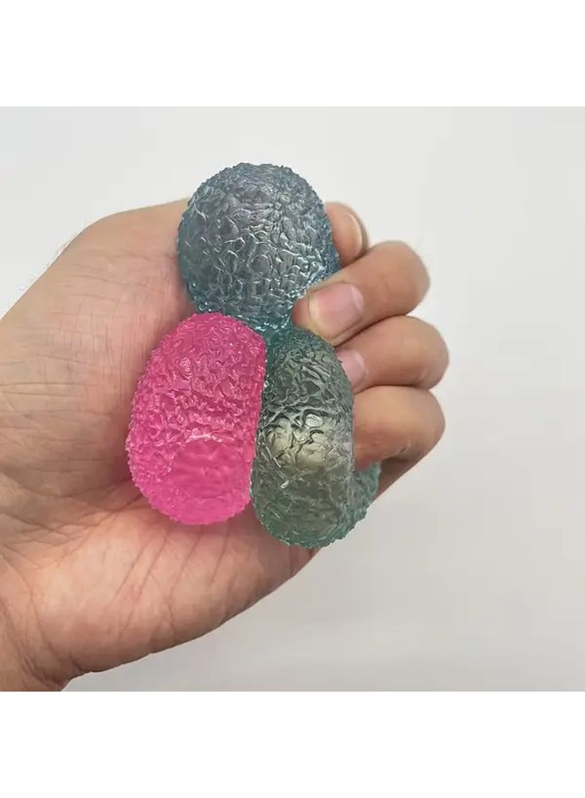 1.57 Inch Slow Rising Round Squishy Toy Mini Textured Design Palm Sized Pink Gadget - Image 1